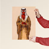 Habibi Spider-Man Desert Royalty – Cultural Mashup Poster